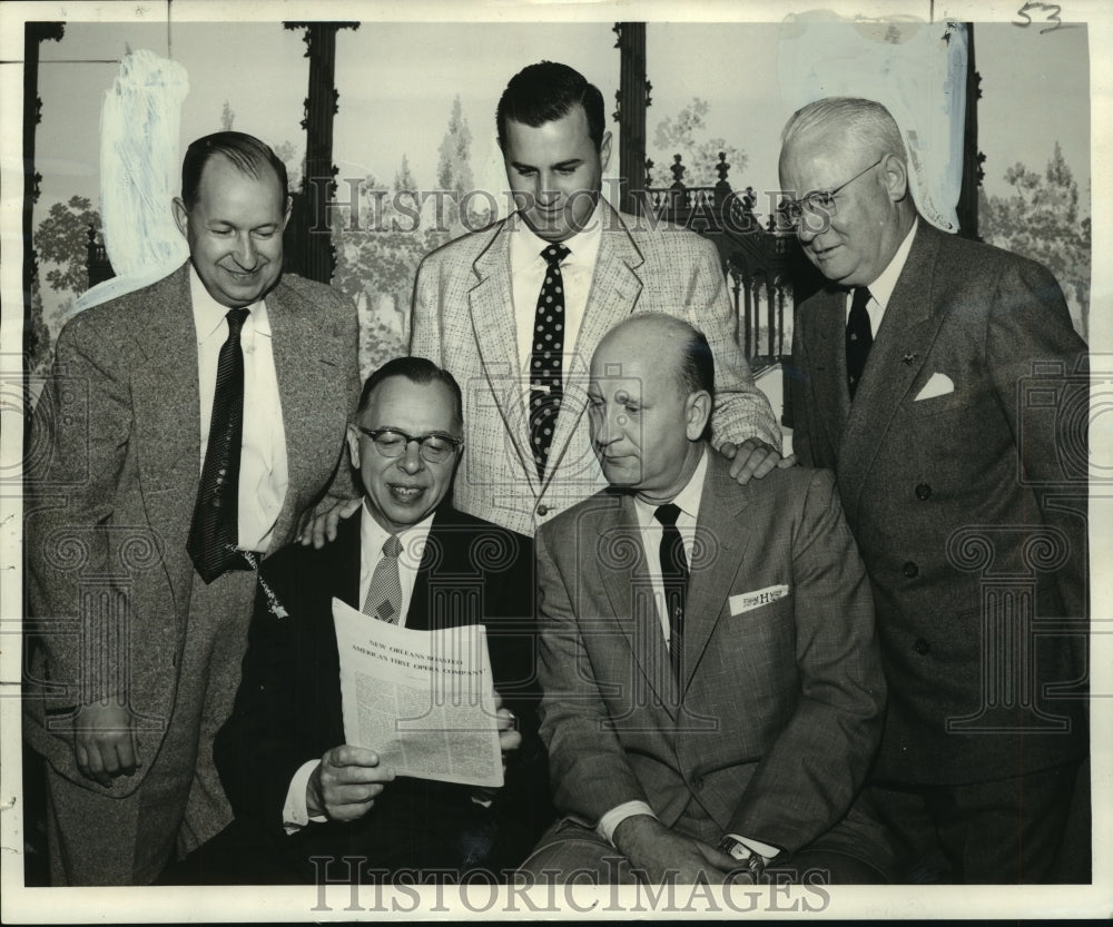 1955 Press Photo Officers of the New Orleans Hotel Accountants Association - Historic Images