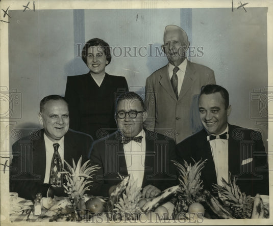 1954 Press Photo F.O. Cornay with fellow Delta Safety Society officers-Historic Images