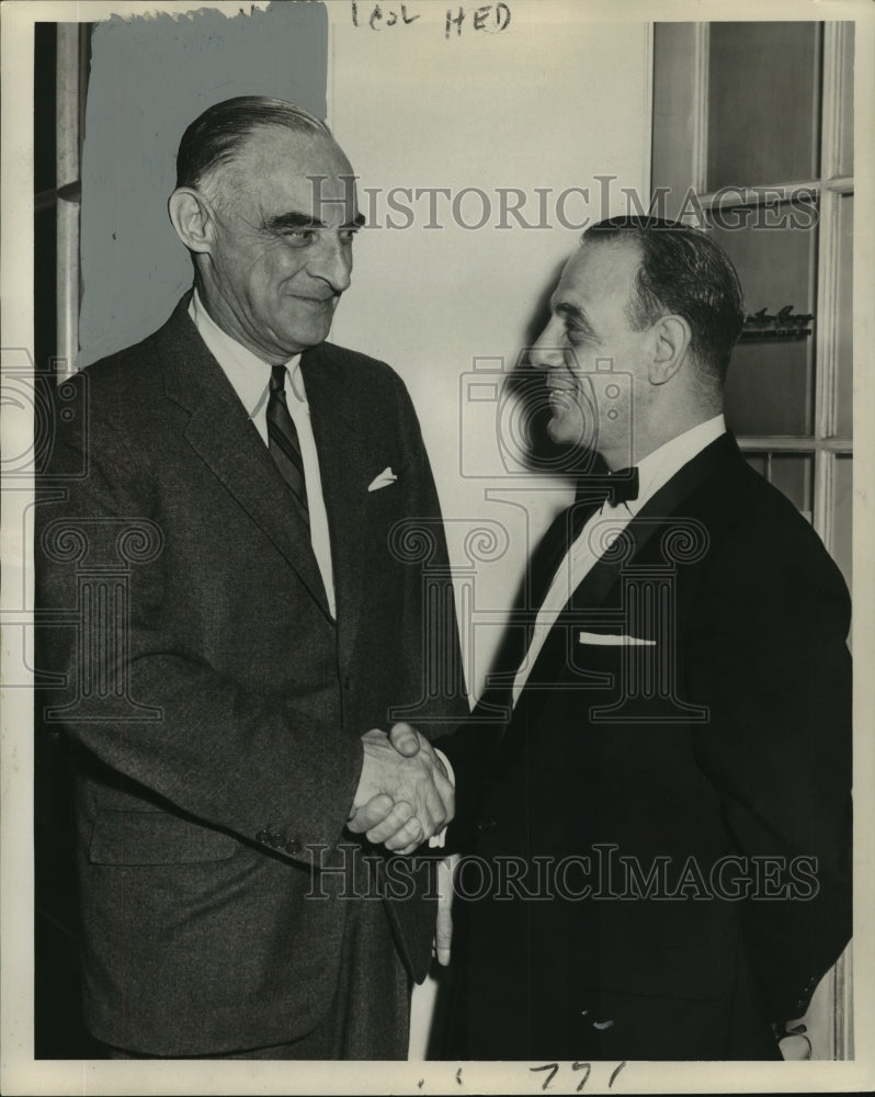 1961 Former US Military Governor Gen. Lucius Clay with Mr. Ray - Historic Images