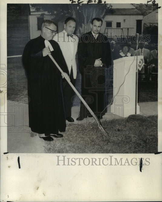 1960 Groundbreaking at Christ Lutheran Church School & Auditorium - Historic Images