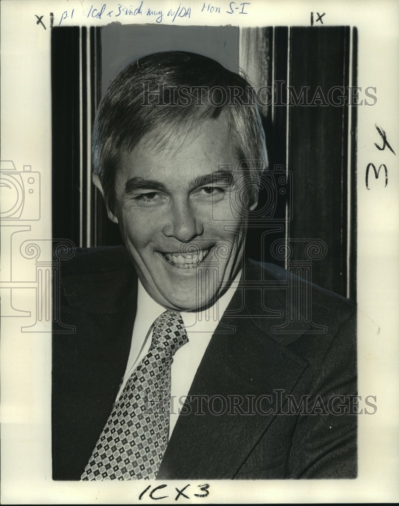 1974 Press Photo Orleans Parish District Attorney Harry Connick - Historic Images