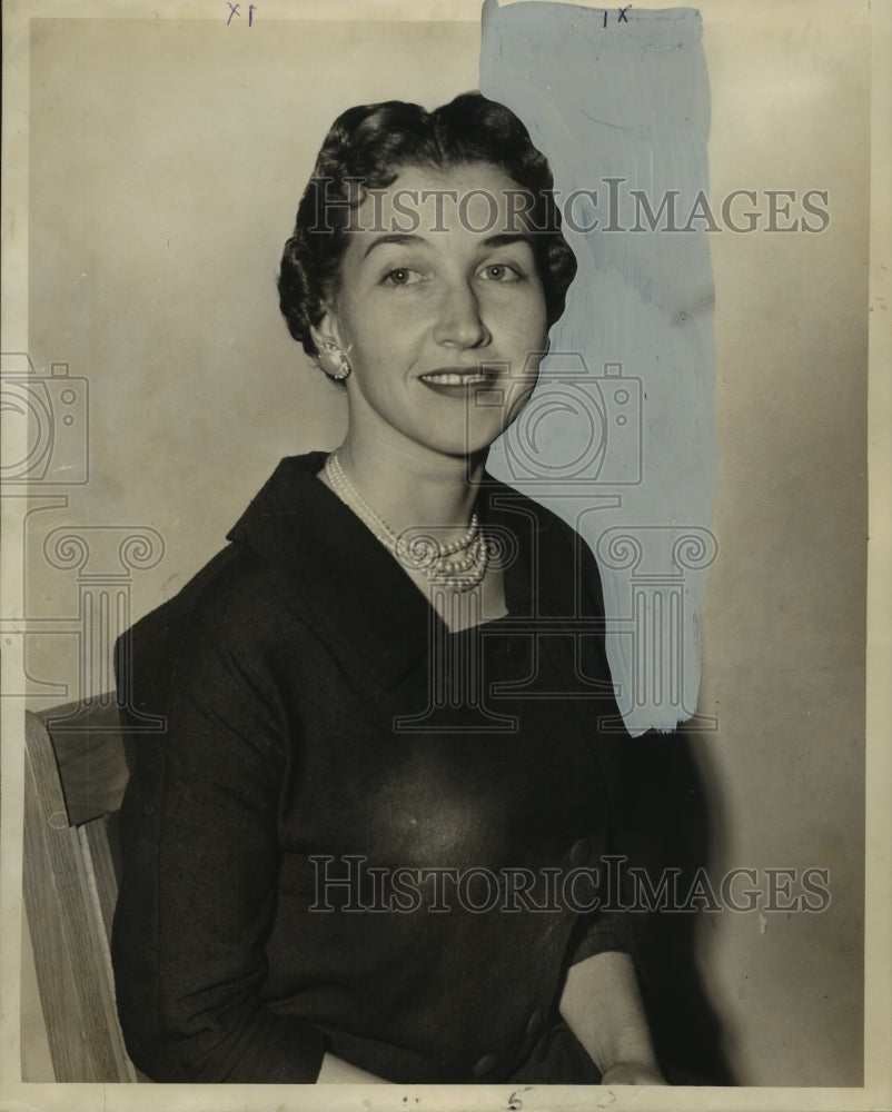 1958 Fleur-de-Lis Garden Club President Mrs. William Creply-Historic Images