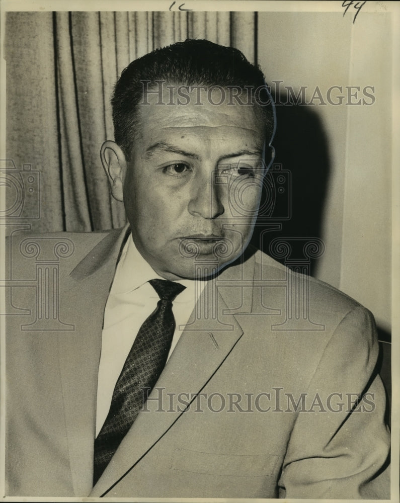 1964 Press Photo Gustavo Villegas Cortes, mayor of Potosi Bolivia in New Orleans - Historic Images