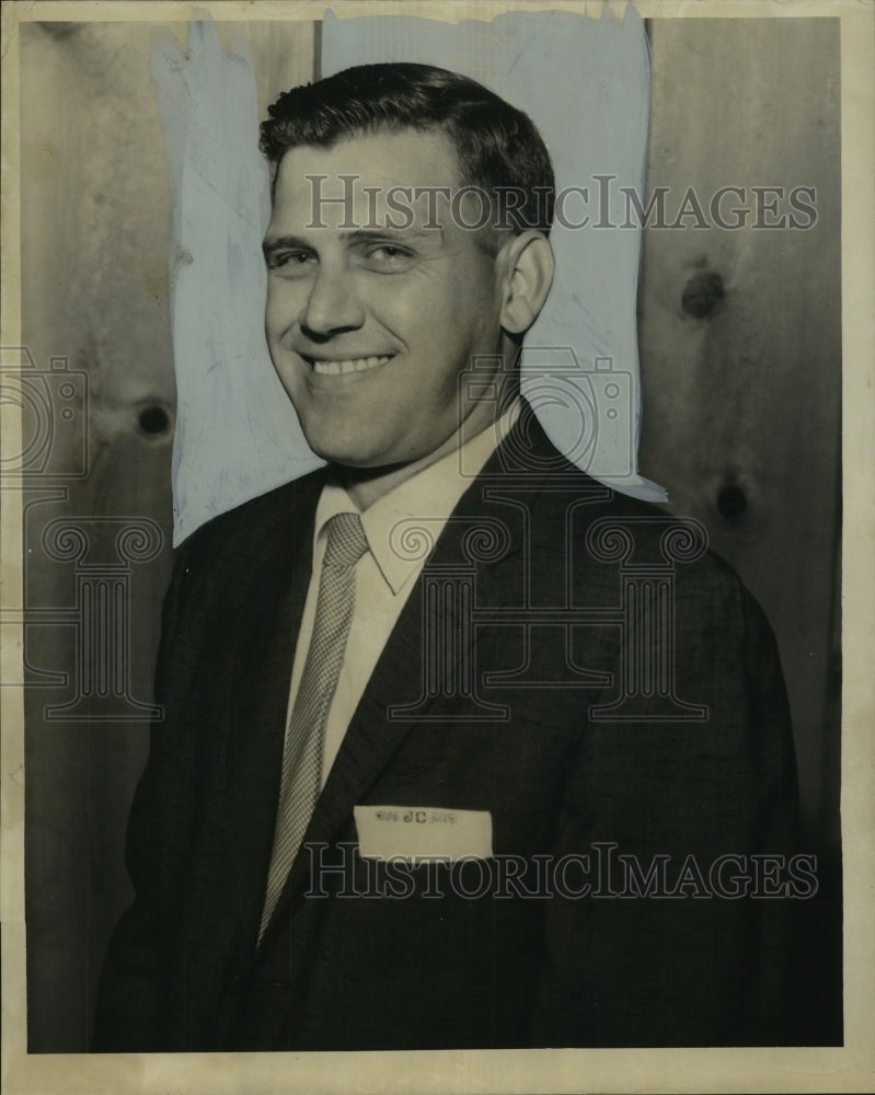 1958 J.K. Crombie, new West Bank Civitan Club president - Historic Images