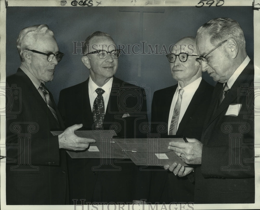 1971 Awards to those responsible for Methodist Church and Hospital - Historic Images