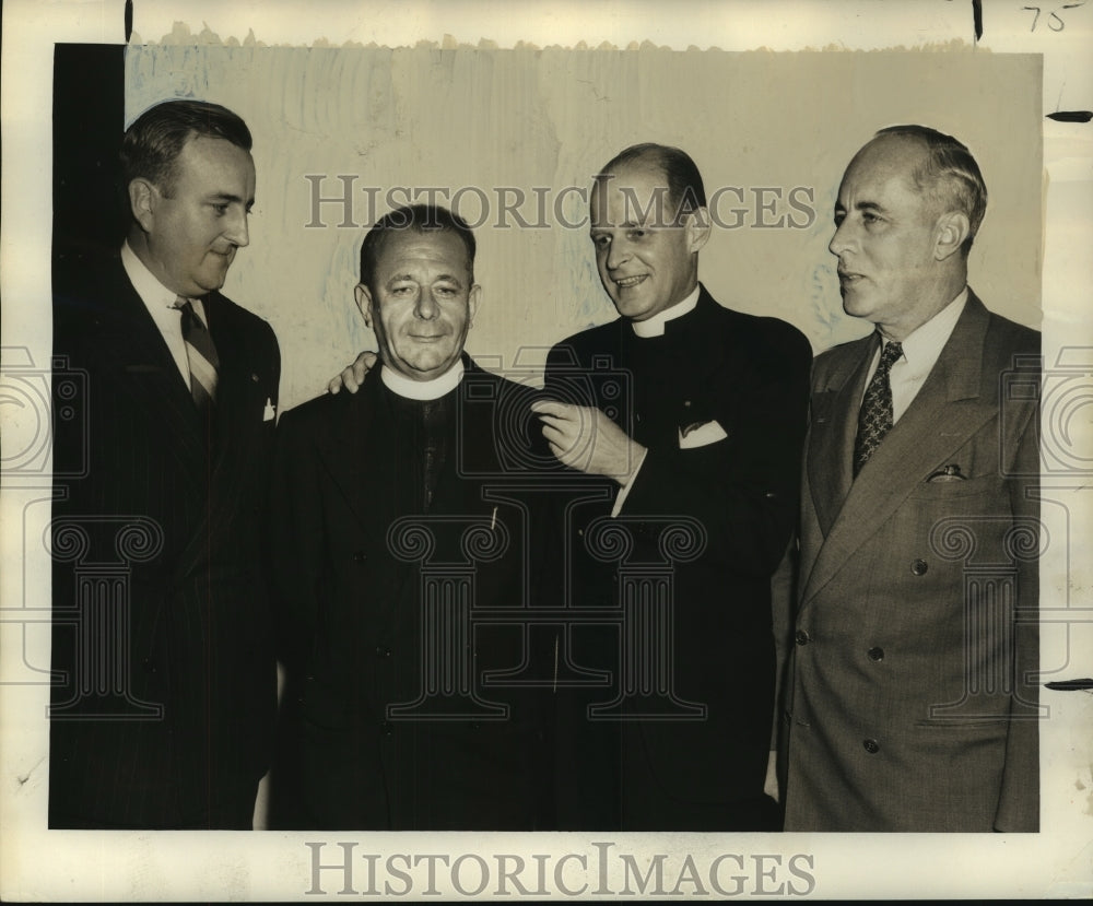 1950 Rev.David Colony, company at Episcopal Men&#39;s Club meeting - Historic Images