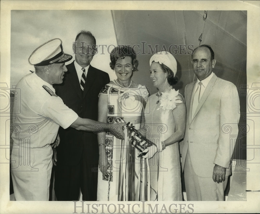 1967 Participants of christening and launching of cutter Boutwell - Historic Images