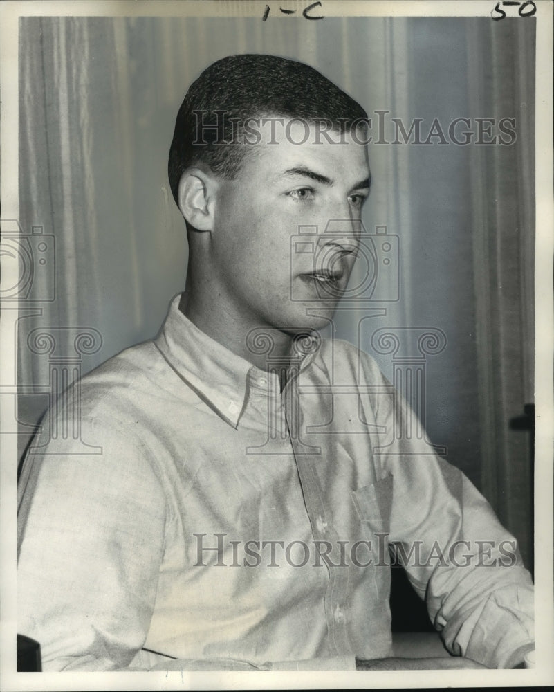 1968 Press Photo W. David de Laureal Junior, Vietnam War Veteran, New Orleans-Historic Images