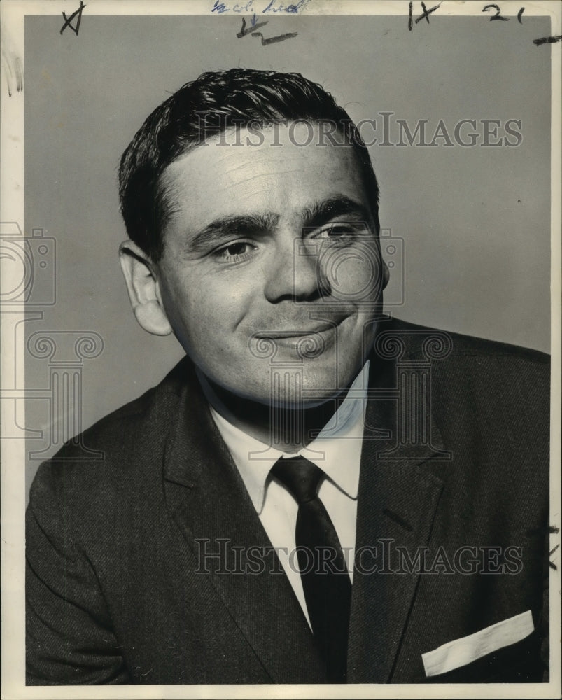 1963 Toastmasters Club member, Alain de la Villesbret, wins contest - Historic Images