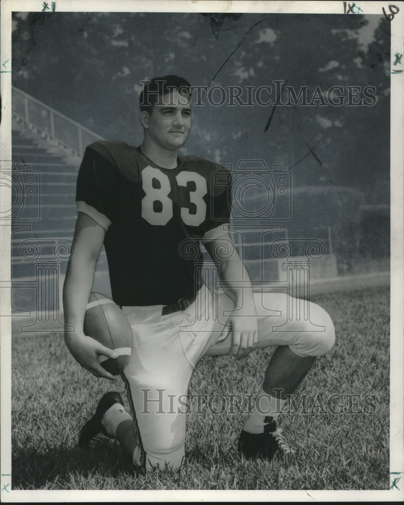 1967 Press Photo Football player Glenn Dossett of SLC &quot;Lions&quot; - noo10096 - Historic Images