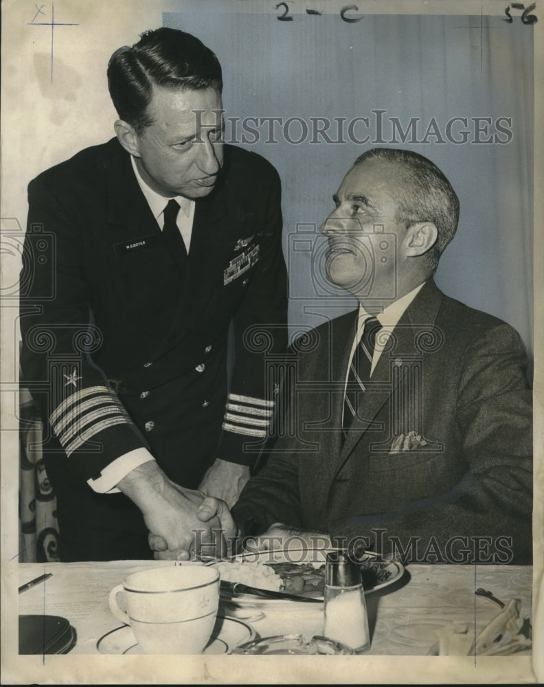 1967 Press Photo Leaders at Navy League Lunch Meeting, New Orleans - noo10460-Historic Images