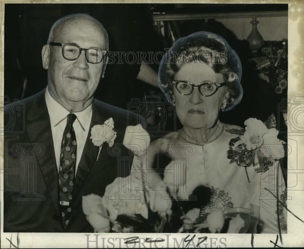 1966 Mr. and Mrs. Jacob L. Duncan, 50th Anniversary, Metairie - Historic Images