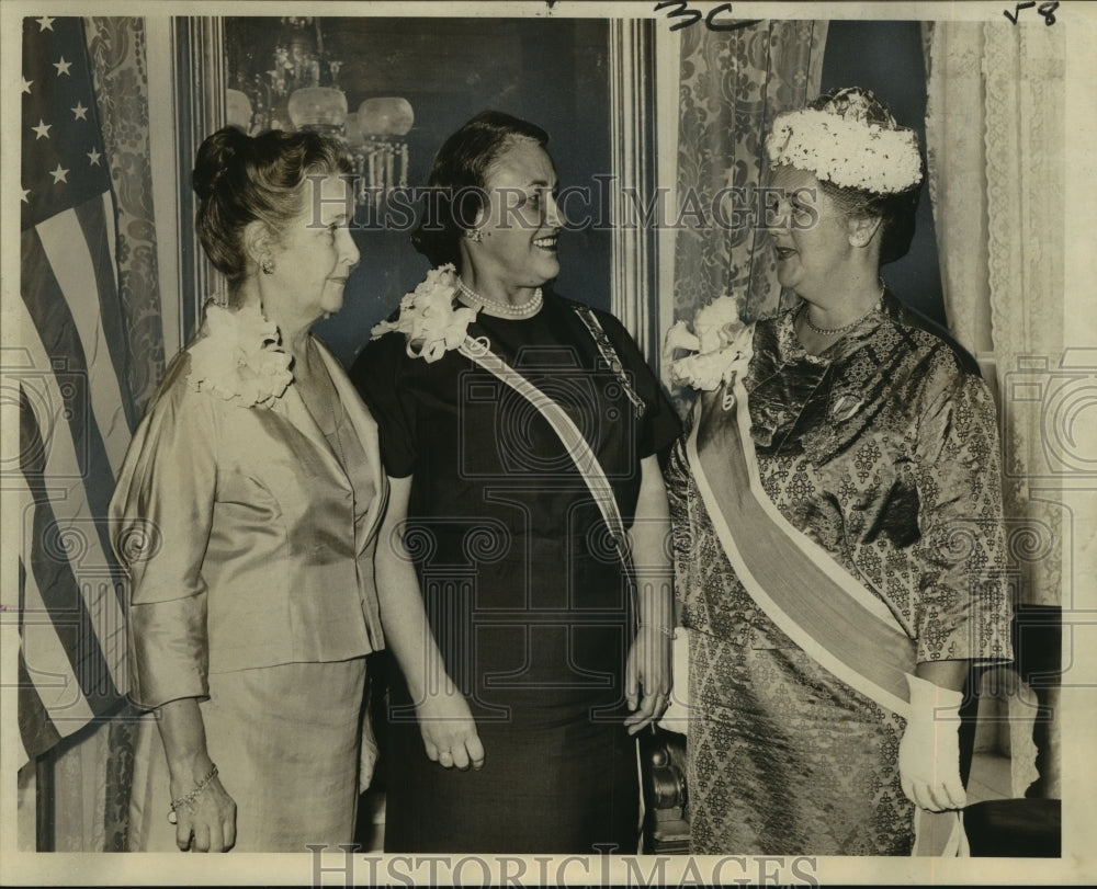 1955 Press Photo Daughters of the American Revolution-Mrs. Robert Duncan, Others-Historic Images