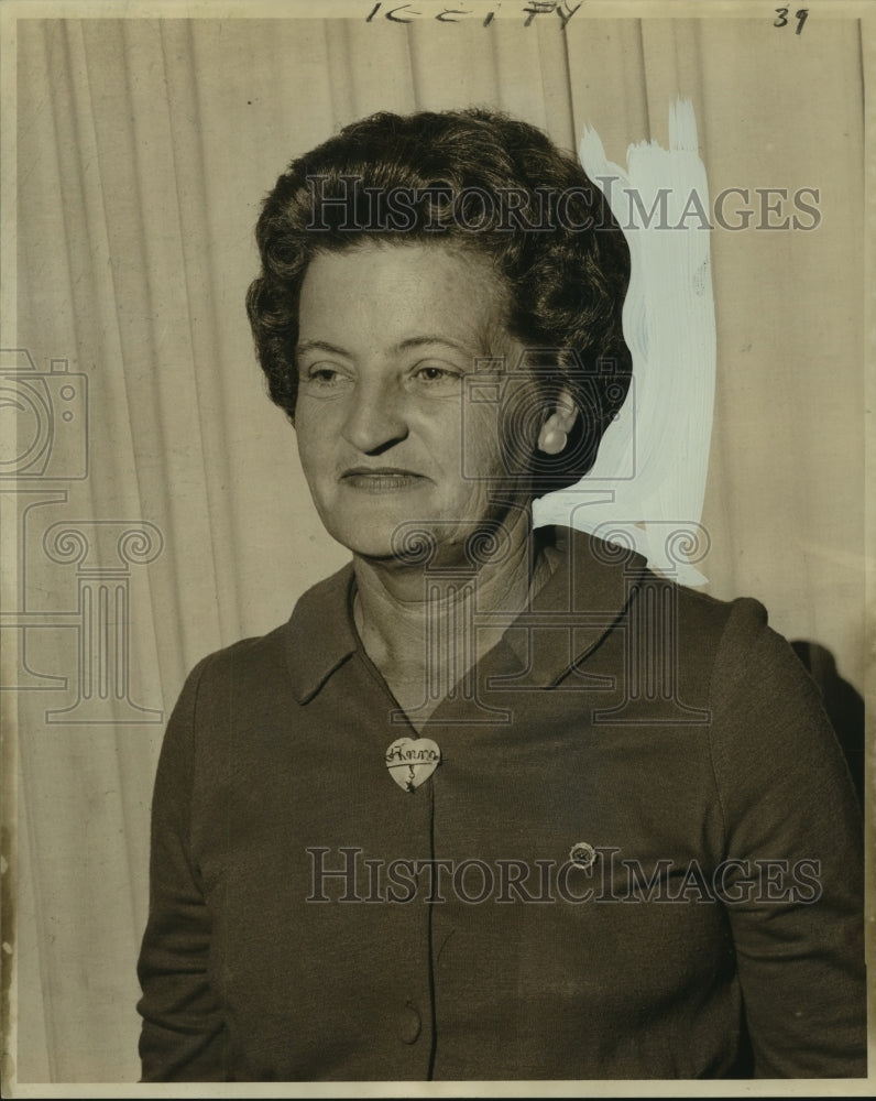 1962 Mrs.Anna Duvernay, N.O. American Gold Star Mothers president - Historic Images