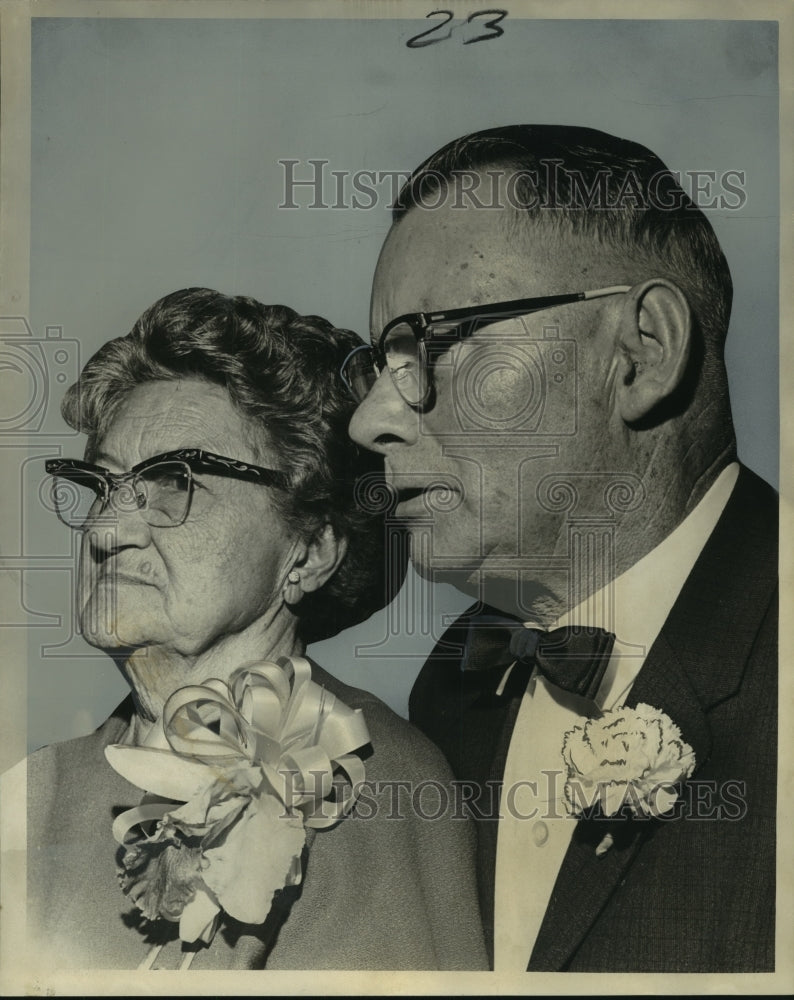 1965 Mr. &amp; Mrs. Mirtile F. Dugas Celebrate 50th Wedding Anniversary - Historic Images