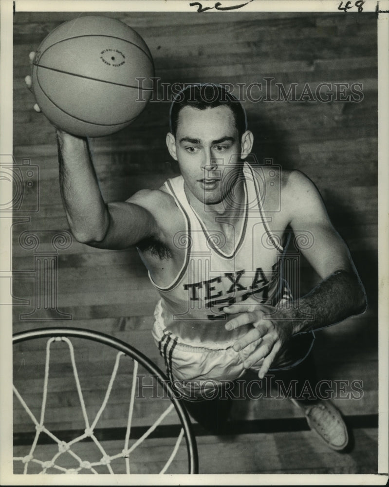 Press Photo Basketball forward player Jack Dugan of Senior Texas - noo12327 - Historic Images