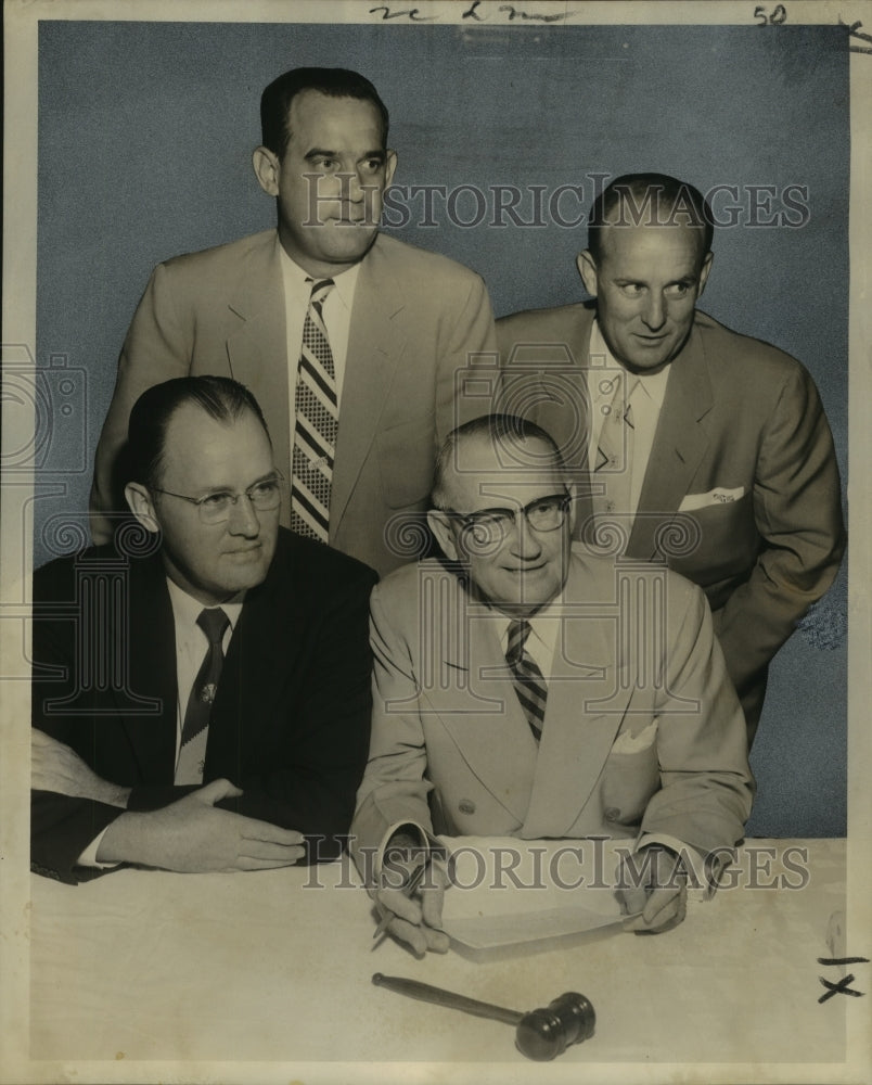 1954 Press Photo American Sugar Cane League - J.P. Duhe, Other Officers-Historic Images