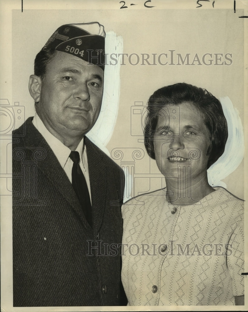 1968 Press Photo Veterans of Foreign Wars - Mr. and Mrs. Lester A. Duhe-Historic Images