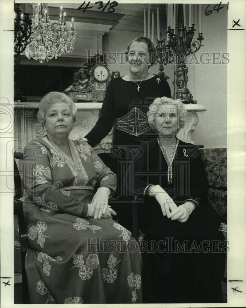 1977 Press Photo Fine Arts Club, New Orleans - Officers, Orleans Club Reception - Historic Images