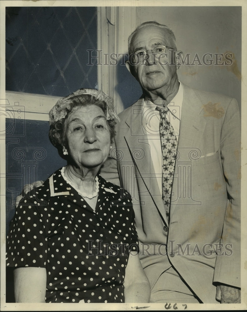 1961 Mr. &amp; Mrs. Edwin J. Espenan Celebrate 50th Wedding Anniversary - Historic Images