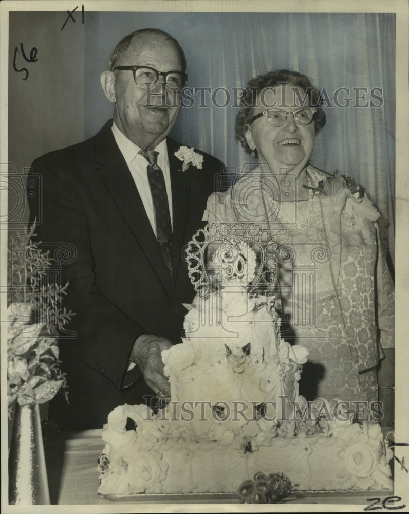 1965 Mr. &amp; Mrs. Frank Ernst Celebrate 50th Wedding Anniversary - Historic Images