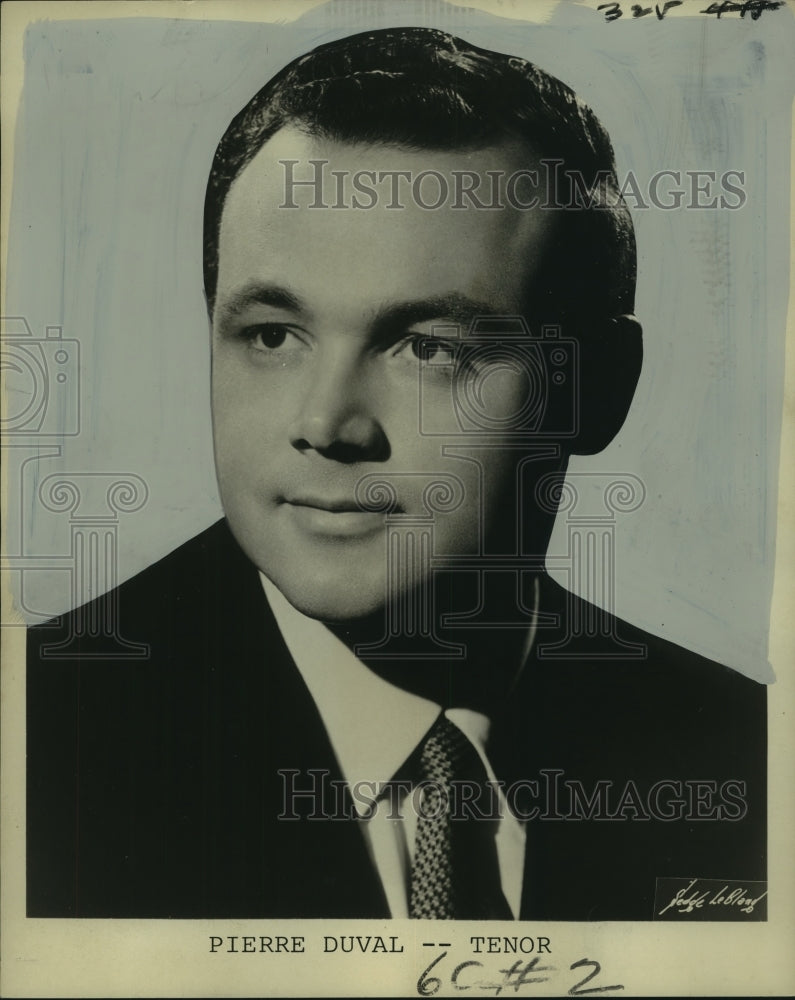 1971 Pierre Duval, French-Canadian Operatic Tenor - Historic Images
