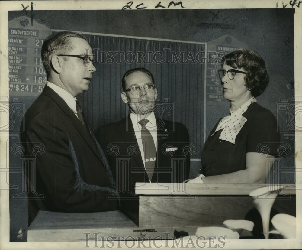 1957 Church Officials Plan Expansion, Highland Baptist Church - Historic Images