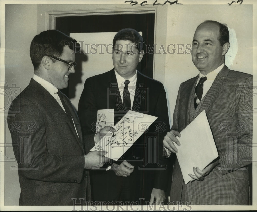 1968 Press Photo D.Blair Favrot, company plan Cultural Attractions Fund Campaign-Historic Images