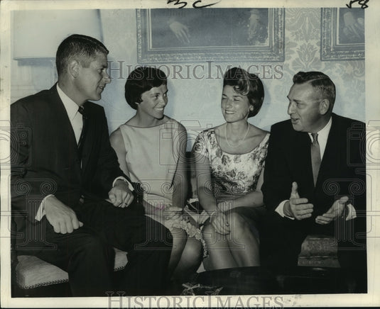 1963 Mr.& Mrs.C. Allen Favrot, company at Scotch Foursome tournament-Historic Images