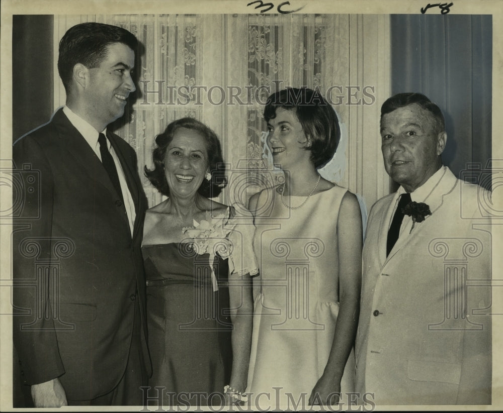 1968 Mr. and Mrs. Richmond G. Favrot and others at formal event. - Historic Images