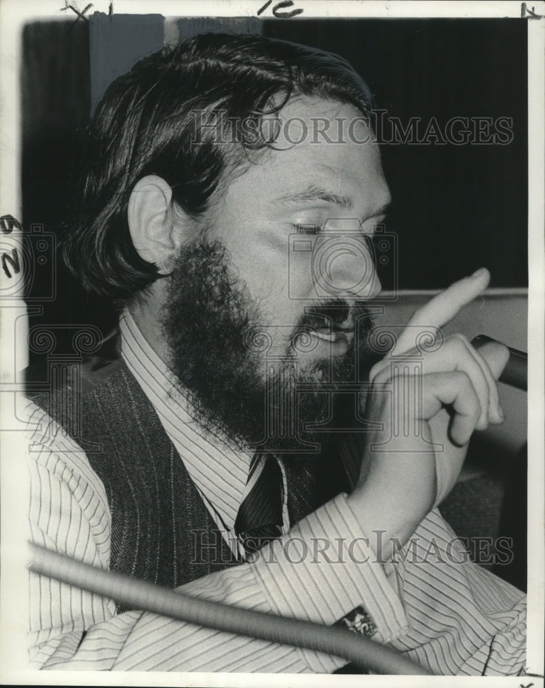 1971 Press Photo Windle Dyer, President of Ecology Center of Louisiana - Historic Images