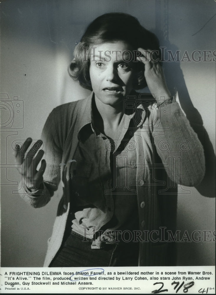 1974 Actress Sharon Farrell in "It's Alive" - Historic Images