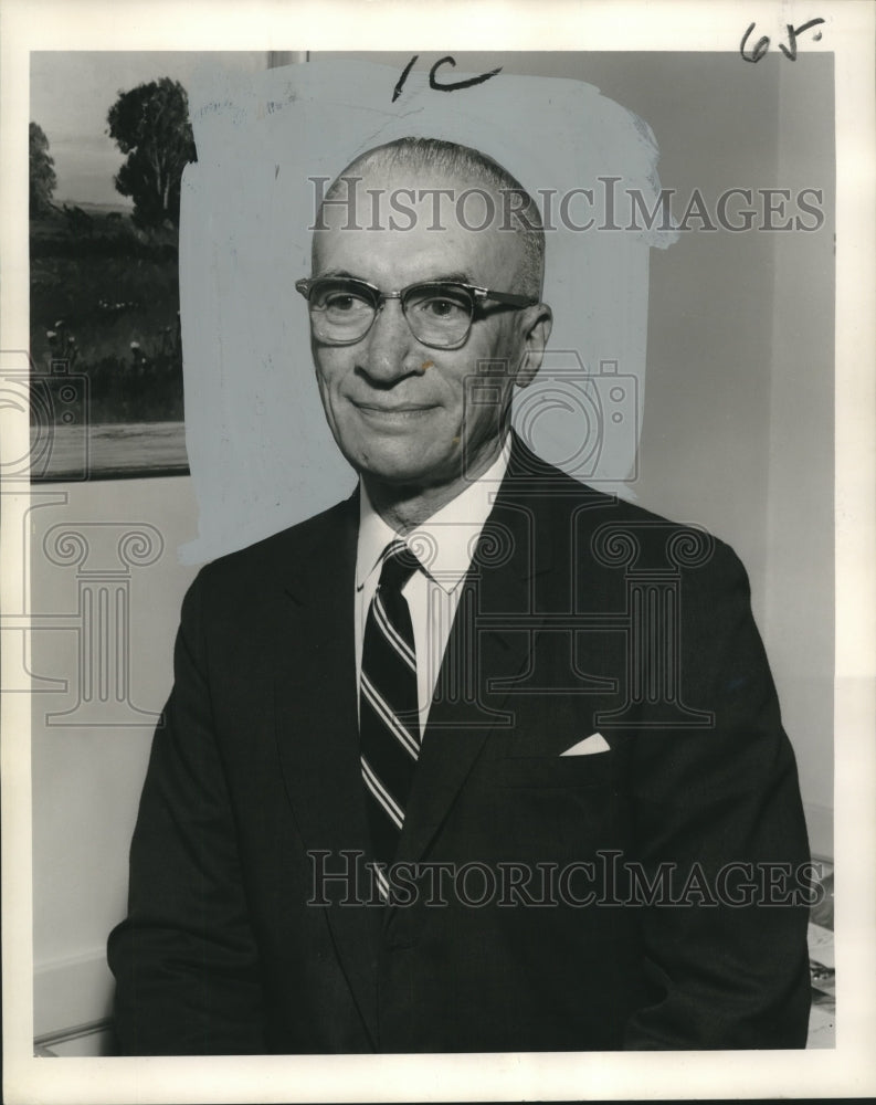 1965 Press Photo Alonzo G. Ensenat, president Mississippi Valley World Trade-Historic Images