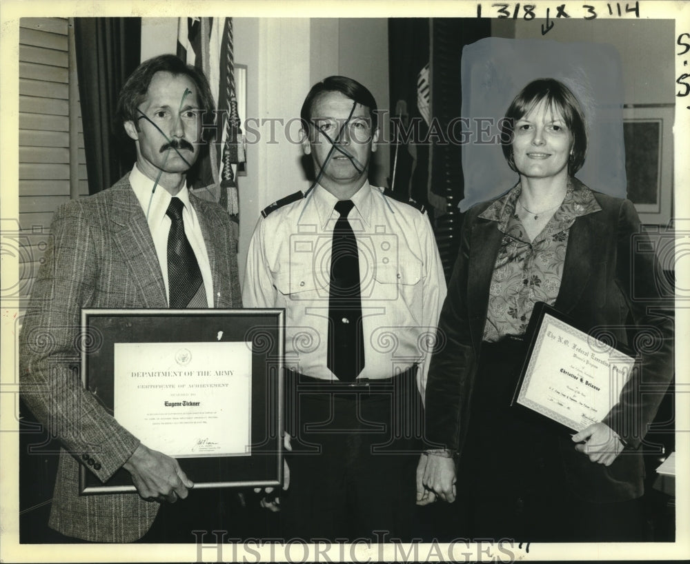 1980 Press Photo Christine H. Delaune received Woman of the Year Award - Historic Images