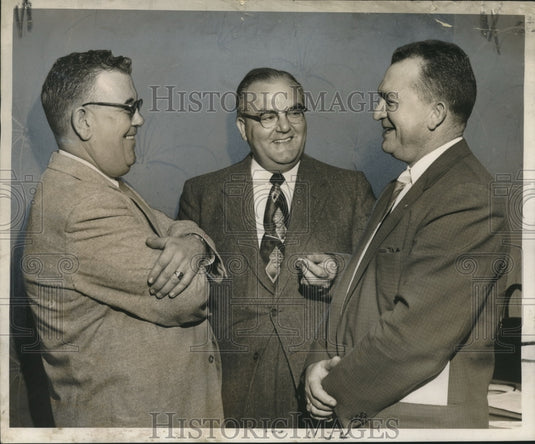 1955 J.B. DeLaune & others-American Petroleum Institute at meeting-Historic Images