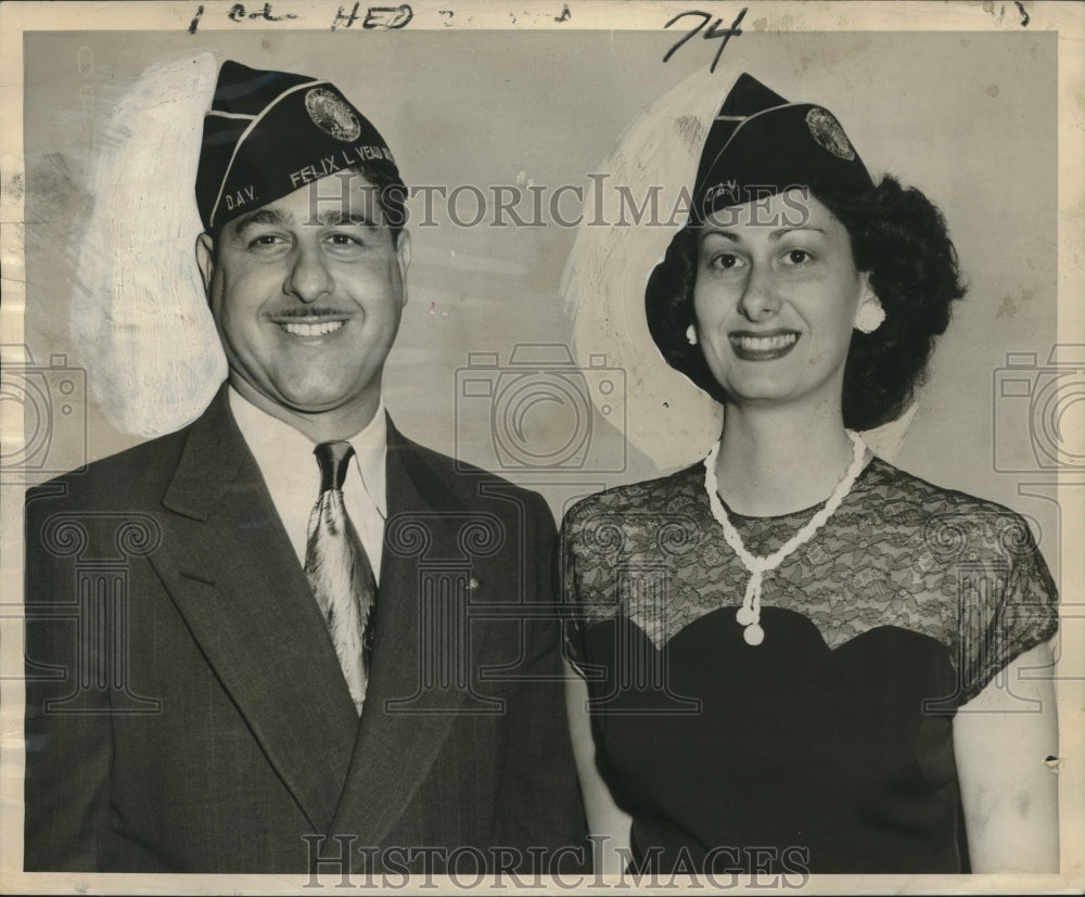 1965 Mr. &amp; Mrs. D&#39;Angelo at DAV convention in Shreveport.-Historic Images