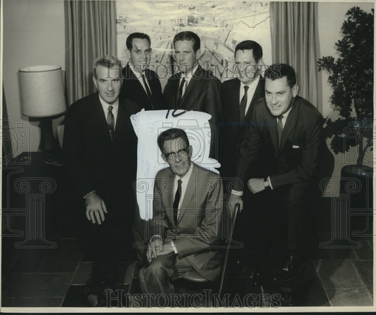 1966 Charles J. Eagan Sr. gets an award for outstanding service. - Historic Images