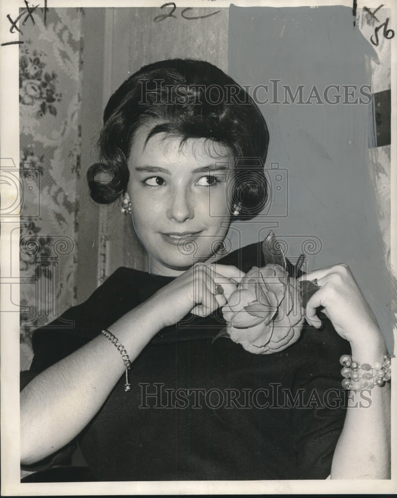 1961 Press Photo Michele Marie Eyraud, Campus Queen at Louisiana State-Historic Images