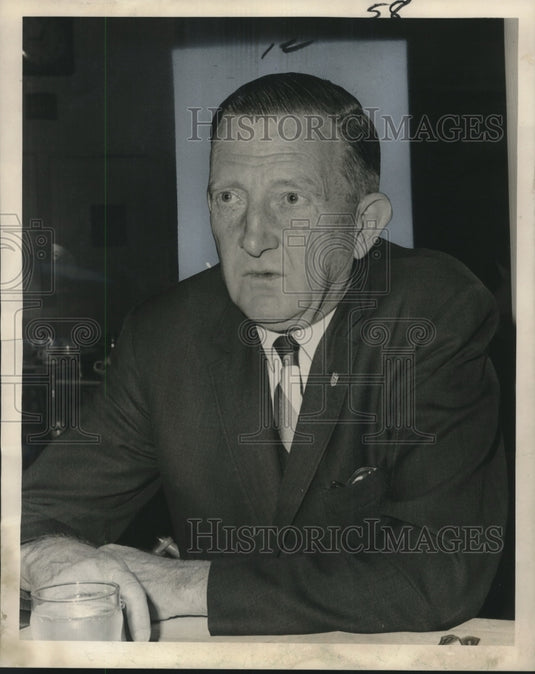 1966 Press Photo National Mutual Insurance Association President Wilson Flock-Historic Images