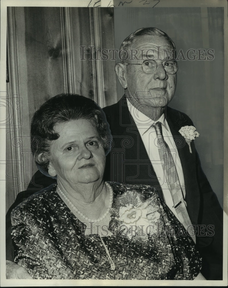 1966 Mr. and Mrs. Christian Fern celebrating 50th anniversary - Historic Images