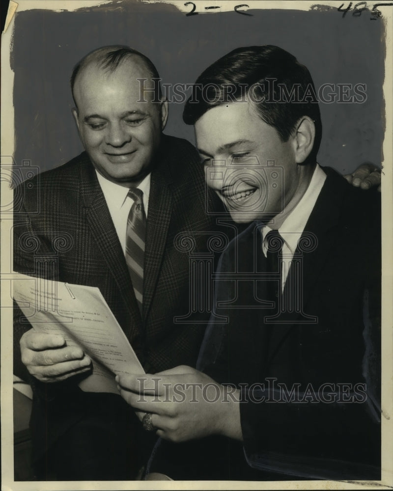 1969 Jesuit High's Robbie Foley Signed for Tulane Football - Historic Images