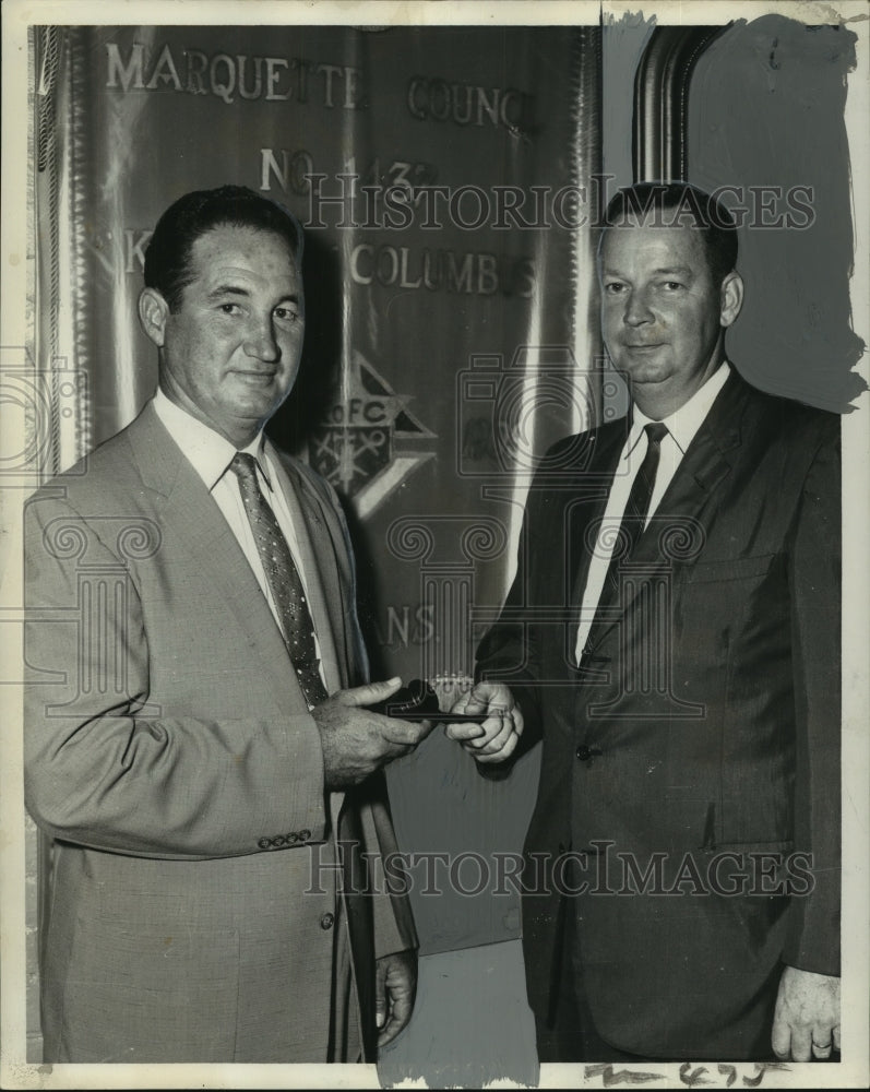 1959 Grand Knights of Columbus Robert Fleming and Charles Quinlan - Historic Images