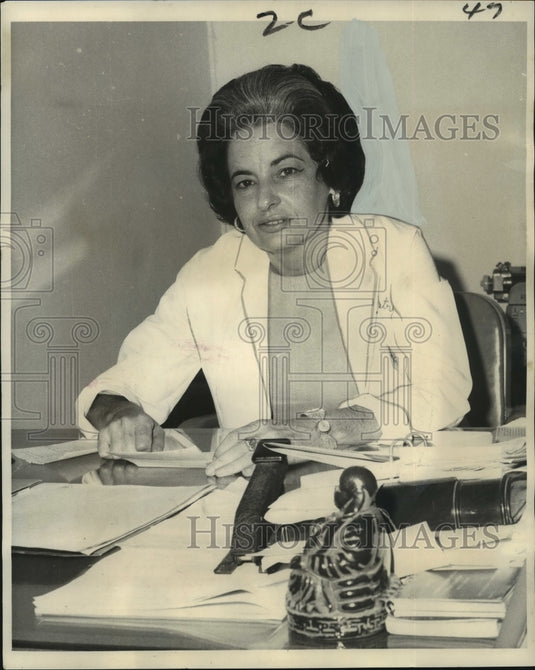 1968 Press Photo Dr. Judith Feldman, Louisiana State University Professor-Historic Images