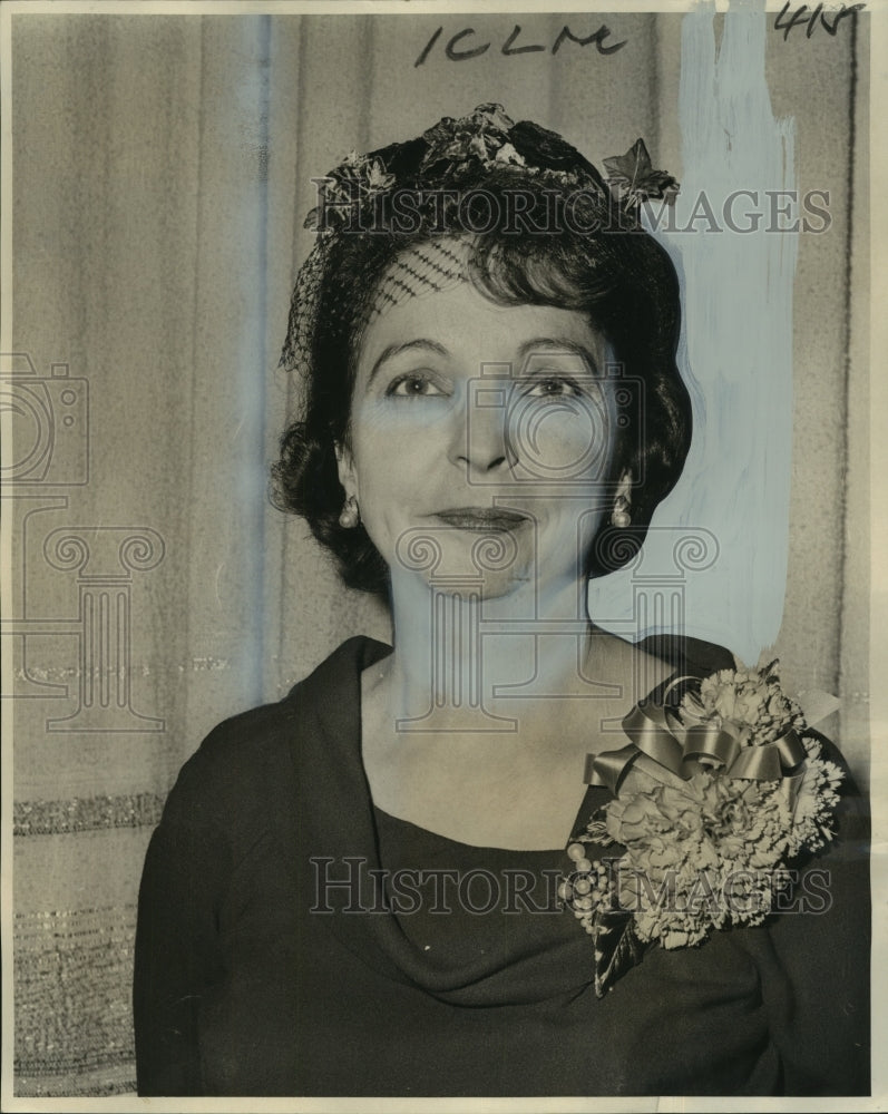 1965 Chamber of Commerce Auxiliary President Mrs. Felt, New Orleans-Historic Images