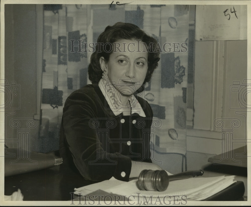 1955 Press Photo Mrs. Josephine Faber - Historic Images