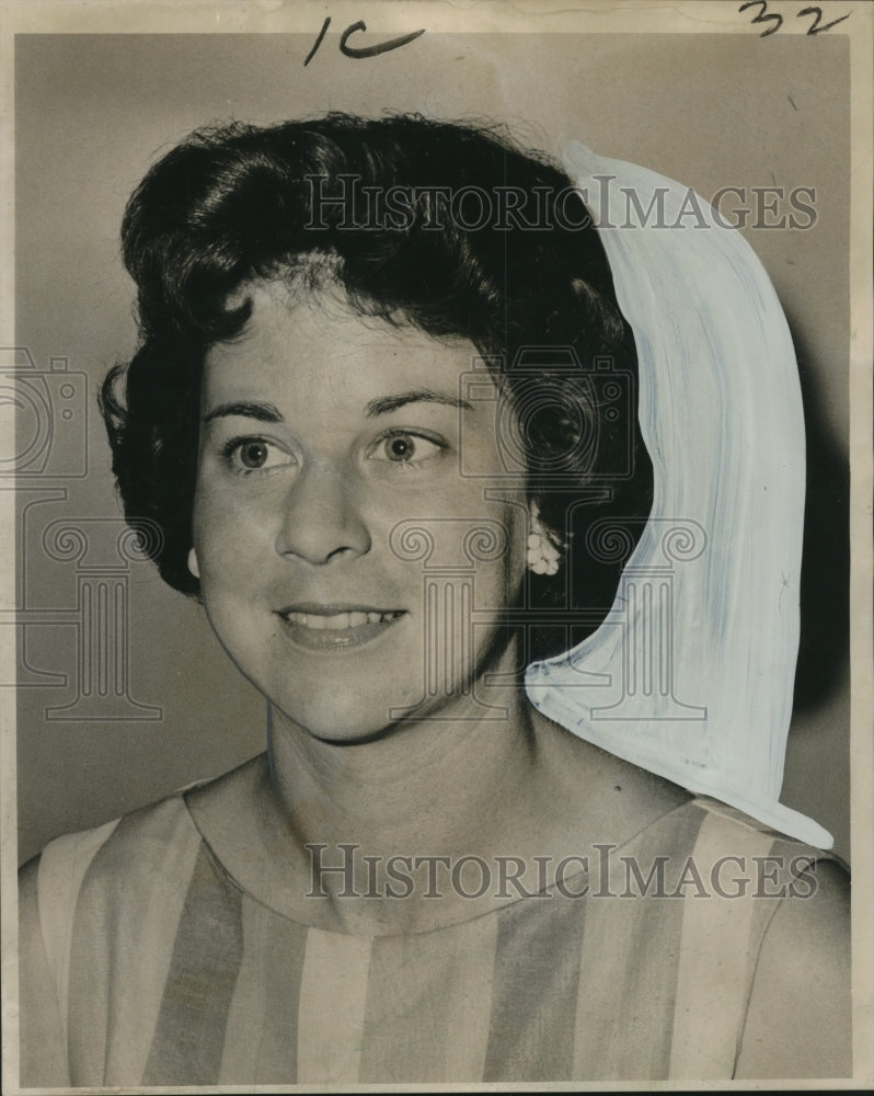 1963 Four Seasons Garden Club President Mrs. Milton Finger - Historic Images