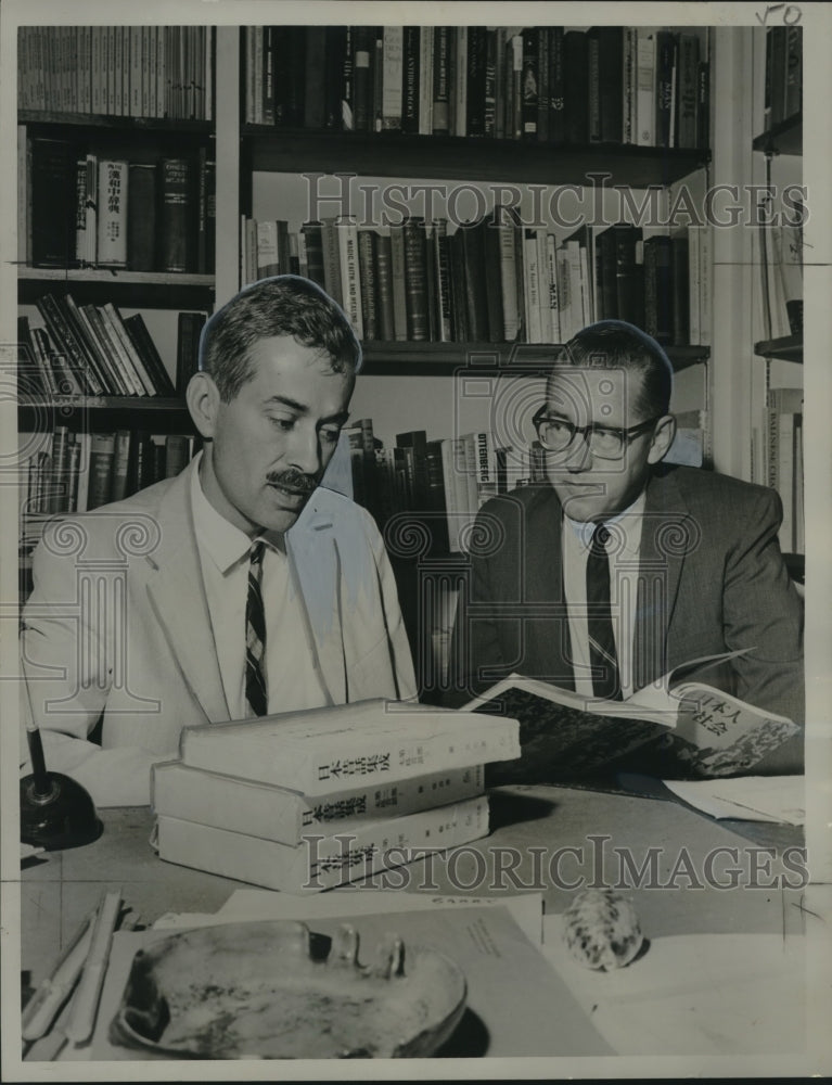 1965 Tulane Educators Discuss Teaching of Oriental Languages - Historic Images