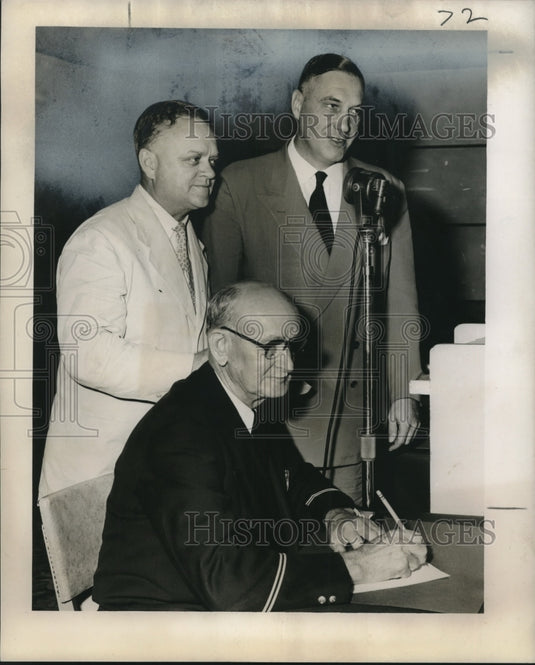 1952 Press Photo Fire Prevention Conference Speakers, New Orleans - noo17750-Historic Images