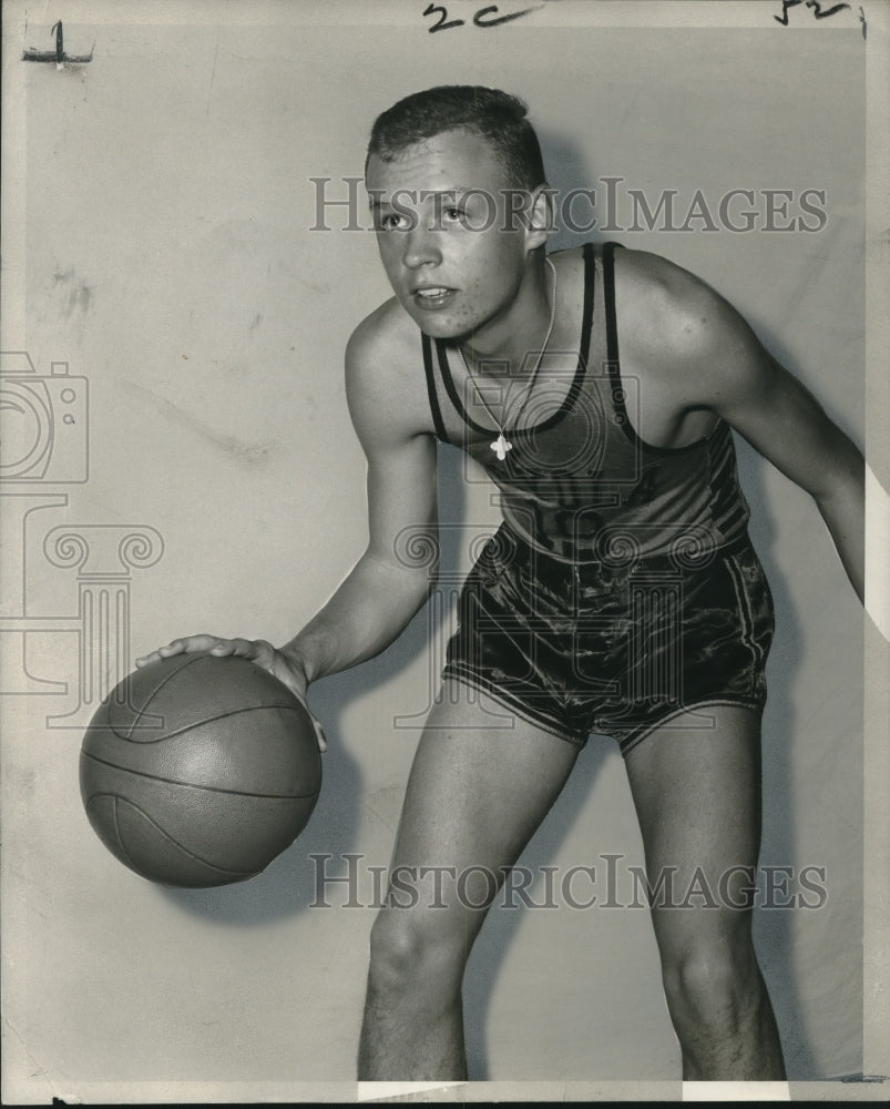 Press Photo Charley Gallmann 6-3 senior guard from New Orleans - noo17776 - Historic Images