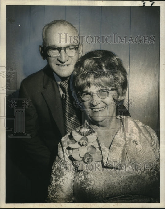1970 Press Photo Mr. & Mrs. Frank Forsyth celebrate their 50th anniversary - Historic Images